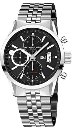 Raymond Weil Freelancer Watches Mens Black Self winding Automatic 7730-ST-20001 Watch