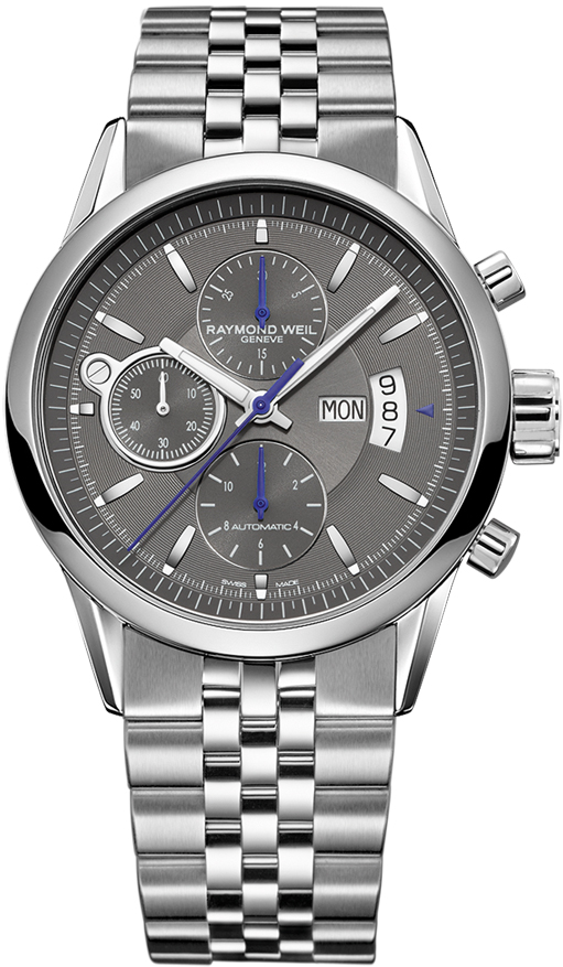 Raymond Weil Freelancer Watches Mens Grey Self winding Automatic 7730-ST-60021 Watch