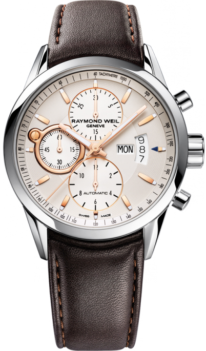 Raymond Weil Freelancer Watches Mens Silver Self winding Automatic 7730-STC-65025 Watch