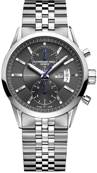 Raymond Weil Freelancer Watches Mens Grey Self winding Automatic 7735-ST-60001 Watch