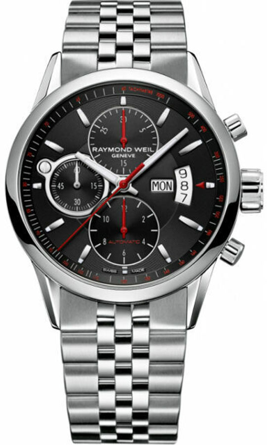 Raymond Weil Freelancer Watches Mens Black Self winding Automatic 7730-ST-20041 Watch