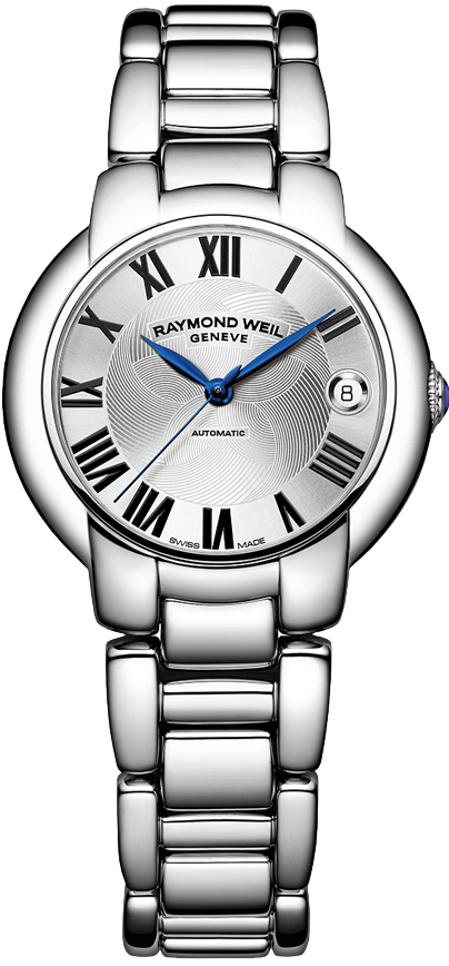 Raymond Weil Jasmine Watches Ladies Guilloche Silver Self winding Automatic 2935-ST-01659 Watch