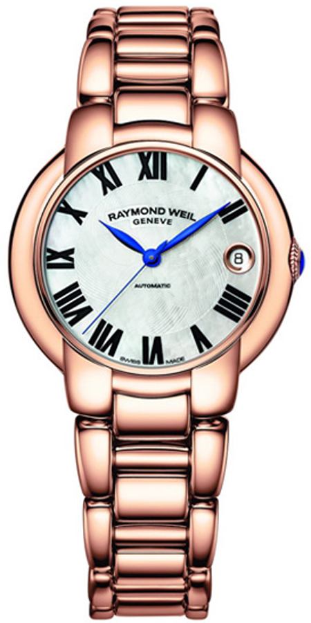 Raymond Weil Jasmine Watches Ladies White Mother of Pearl Self winding Automatic 2935-P5-01970 Watch