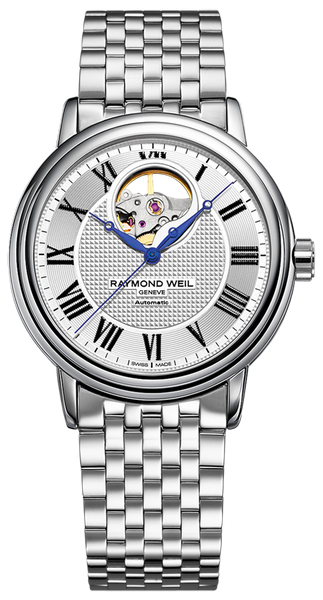 Raymond Weil Maestro Watches Mens Silver Self winding Automatic 2827-ST-00659 Watch