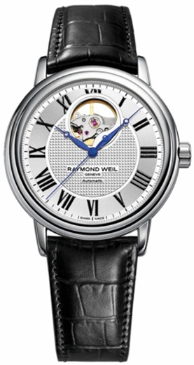 Raymond Weil Maestro Watches Mens Silver Self winding Automatic 2827-STC-00659 Watch