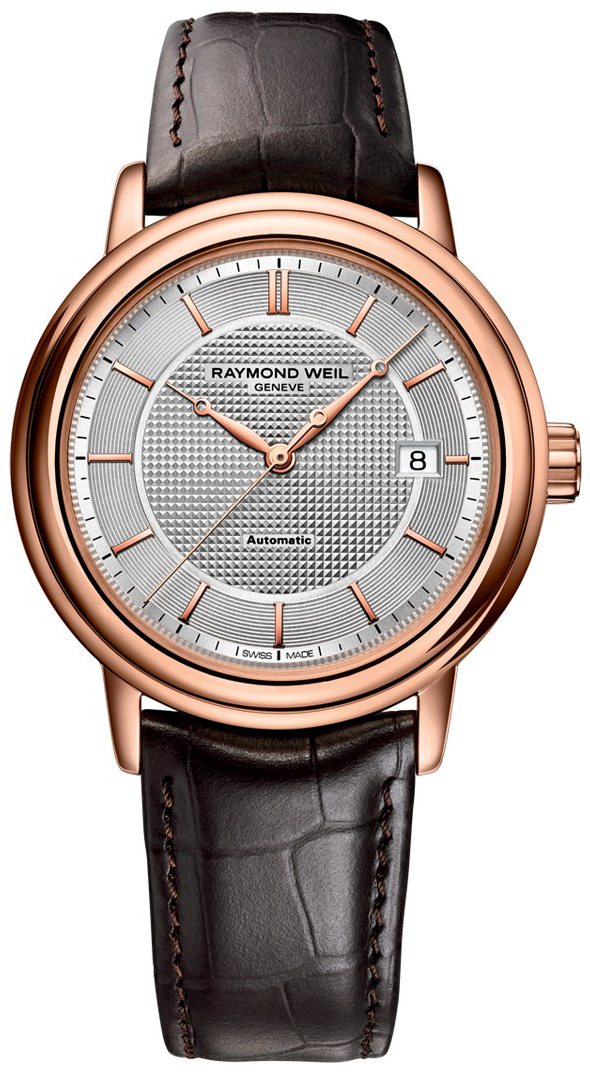 Raymond Weil Maestro Watches Mens Silver Self winding Automatic 2837-PC5-65001 Watch