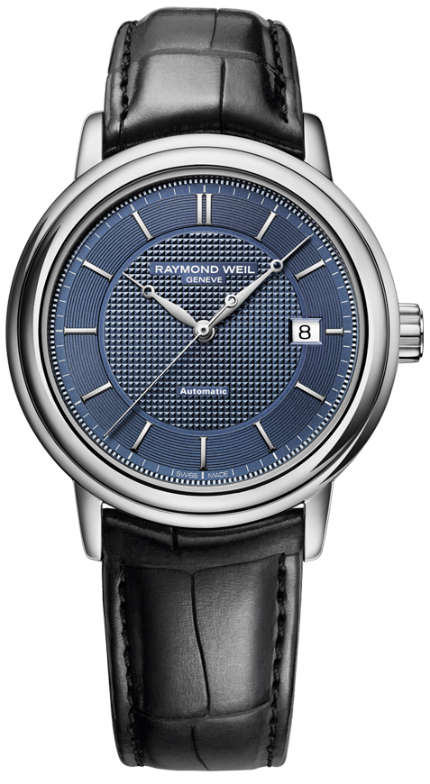 Raymond Weil Maestro Watches Mens Blue Self winding Automatic 2837-STC-50001 Watch