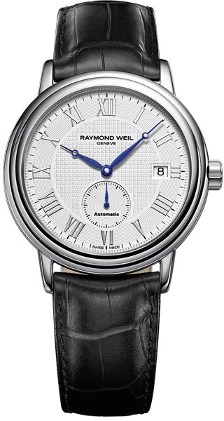 Raymond Weil Maestro Watches Mens Silver Self winding Automatic 2838-STC-00308 Watch