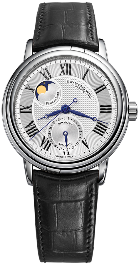 Raymond Weil Maestro Watches Mens Silver Self winding Automatic 2839-STC-00659 Watch