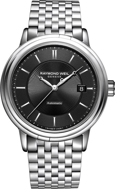 Raymond Weil Maestro Watches Mens Black Self winding Automatic 2847-ST-20001 Watch