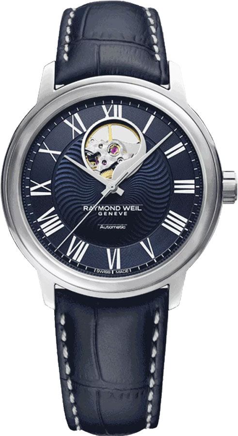 Raymond Weil Maestro Watches Mens Blue Self winding Automatic 2227-STC-00508 Watch