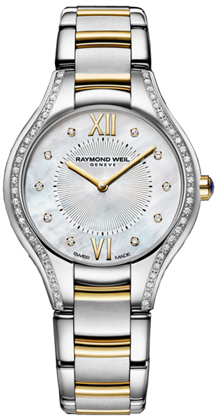 Raymond Weil Noemia Watches Ladies Pearl White Battery Operated Quartz 5132-SPS-00985 Watch
