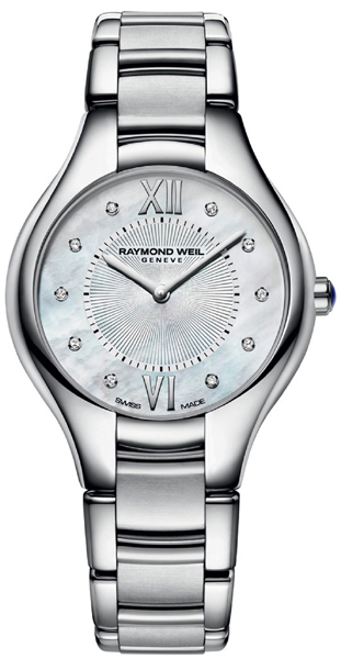 Raymond Weil Noemia Watches Ladies Pearl White Battery Operated Quartz 5132-ST-00985 Watch