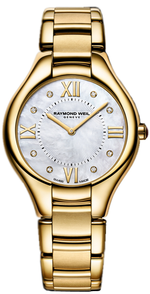Raymond Weil Noemia Watches Ladies Pearl White Battery Operated Quartz 5136-P-00995 Watch