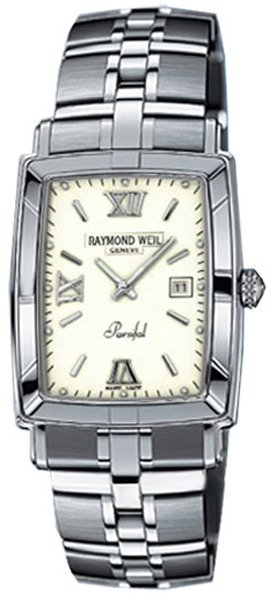 Raymond Weil Parsifal Watches Mens White Battery Operated Quartz 9341-ST-00307 Watch