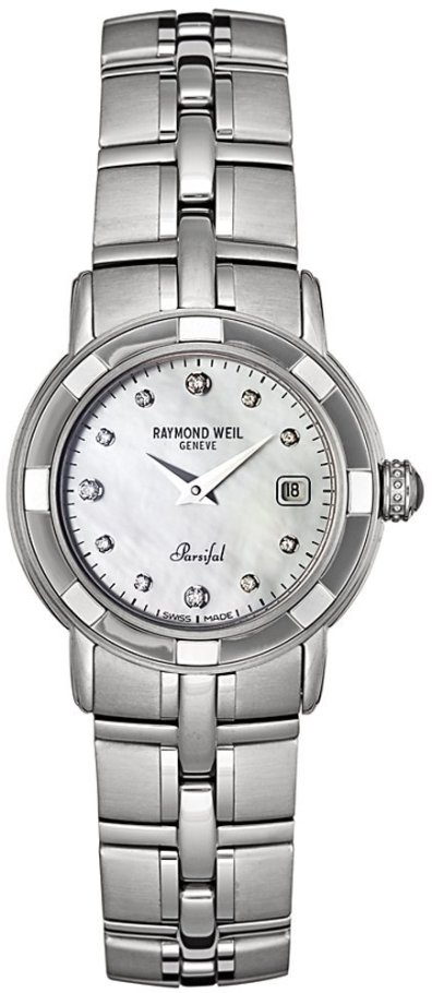 Raymond Weil Parsifal Watches Ladies Pearl White Battery Operated Quartz 9441-ST-97081 Watch