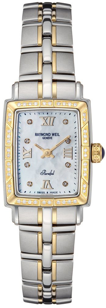 Raymond Weil Parsifal Watches Ladies Pearl White Battery Operated Quartz 9740-STS-00995 Watch