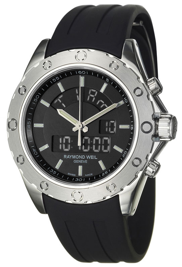 Raymond Weil RW Sport Watches Mens Black Digital Battery Operated Quartz 8400-SR1-20001 Watch
