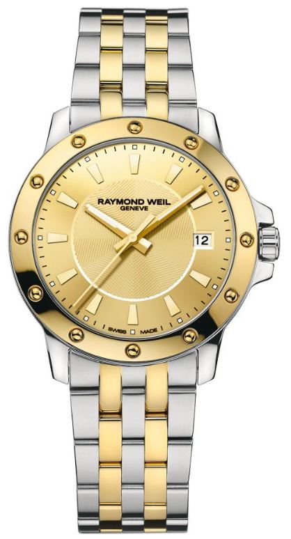 Raymond Weil Tango Watches Mens Champagne Battery Operated Quartz 5599-STP-10001 Watch
