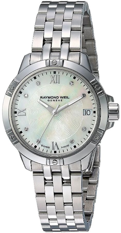 Raymond Weil Tango Watches Ladies White Mother of Pearl Battery Operated Quartz 5960-ST-00995 Watch