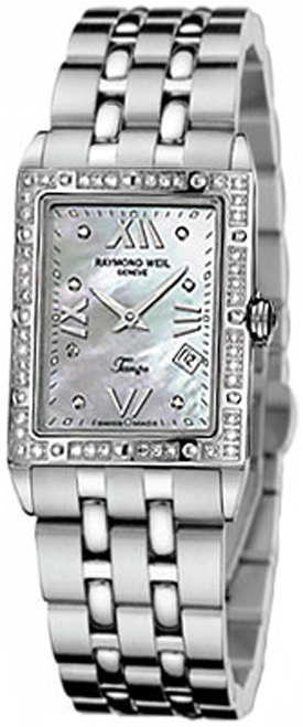 Raymond Weil Tango Watches Ladies Pearl White Battery Operated Quartz 5981-STS-97650 Watch