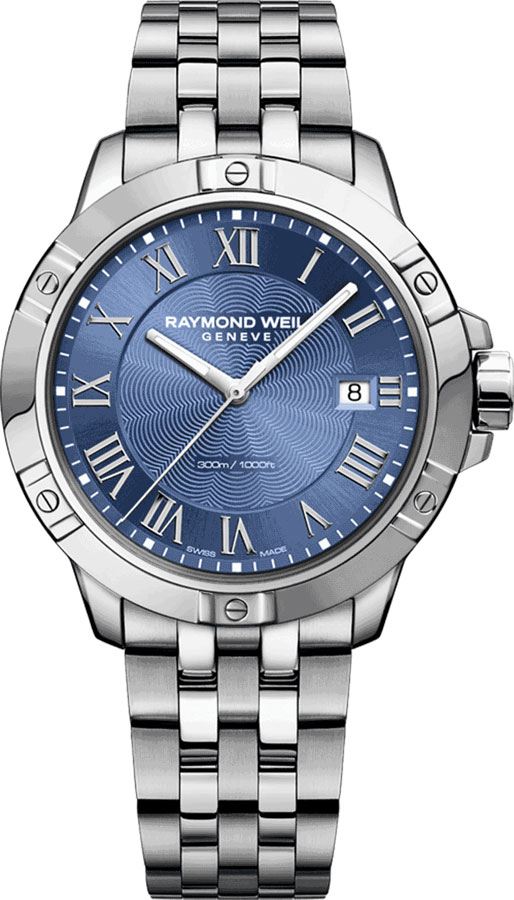 Raymond Weil Tango Watches Mens Blue Battery Operated Quartz 8160-ST-00508 Watch