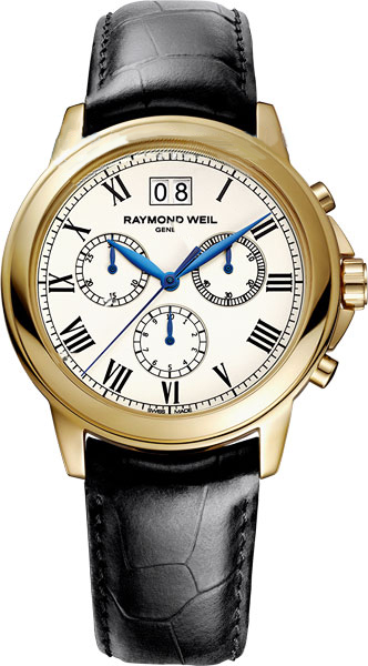 Raymond Weil Tradition Watches Mens White Battery Operated Quartz 4476-PC-00800 Watch