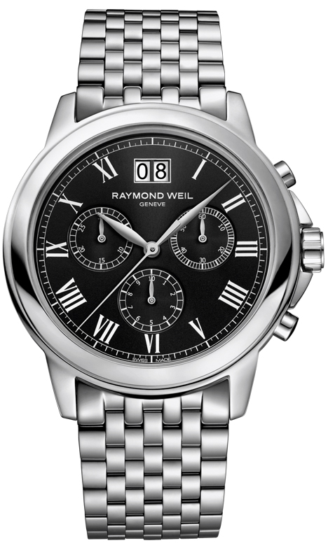 Raymond Weil Tradition Watches Mens Black Battery Operated Quartz 4476-ST-00200 Watch