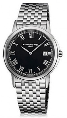 Raymond Weil Tradition Watches Mens Black Battery Operated Quartz 5466-ST-00208 Watch