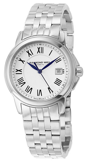 Raymond Weil Tradition Watches Mens White Battery Operated Quartz 5678-ST-00300 Watch