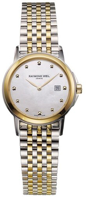 Raymond Weil Tradition Watches Ladies Mother of Pearl White Battery Operated Quartz 5966-STP-97001 Watch