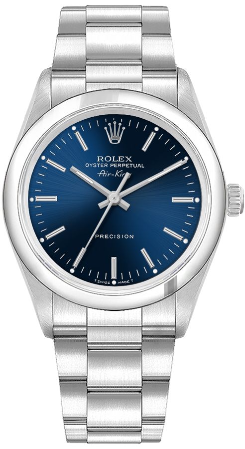 Rolex Oyster Perpetual Watches Ladies Blue Self winding Automatic 14000-BLUSO Watch