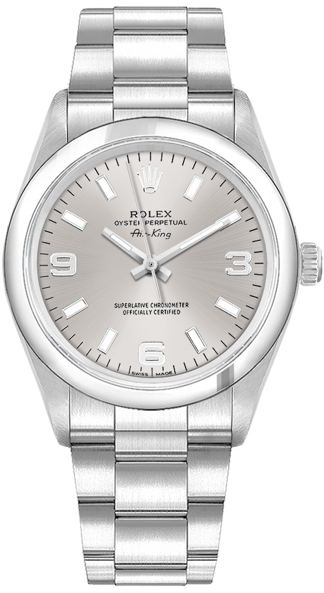 Rolex Oyster Perpetual Watches Silver Self winding Automatic 14000-SLVASO Watch