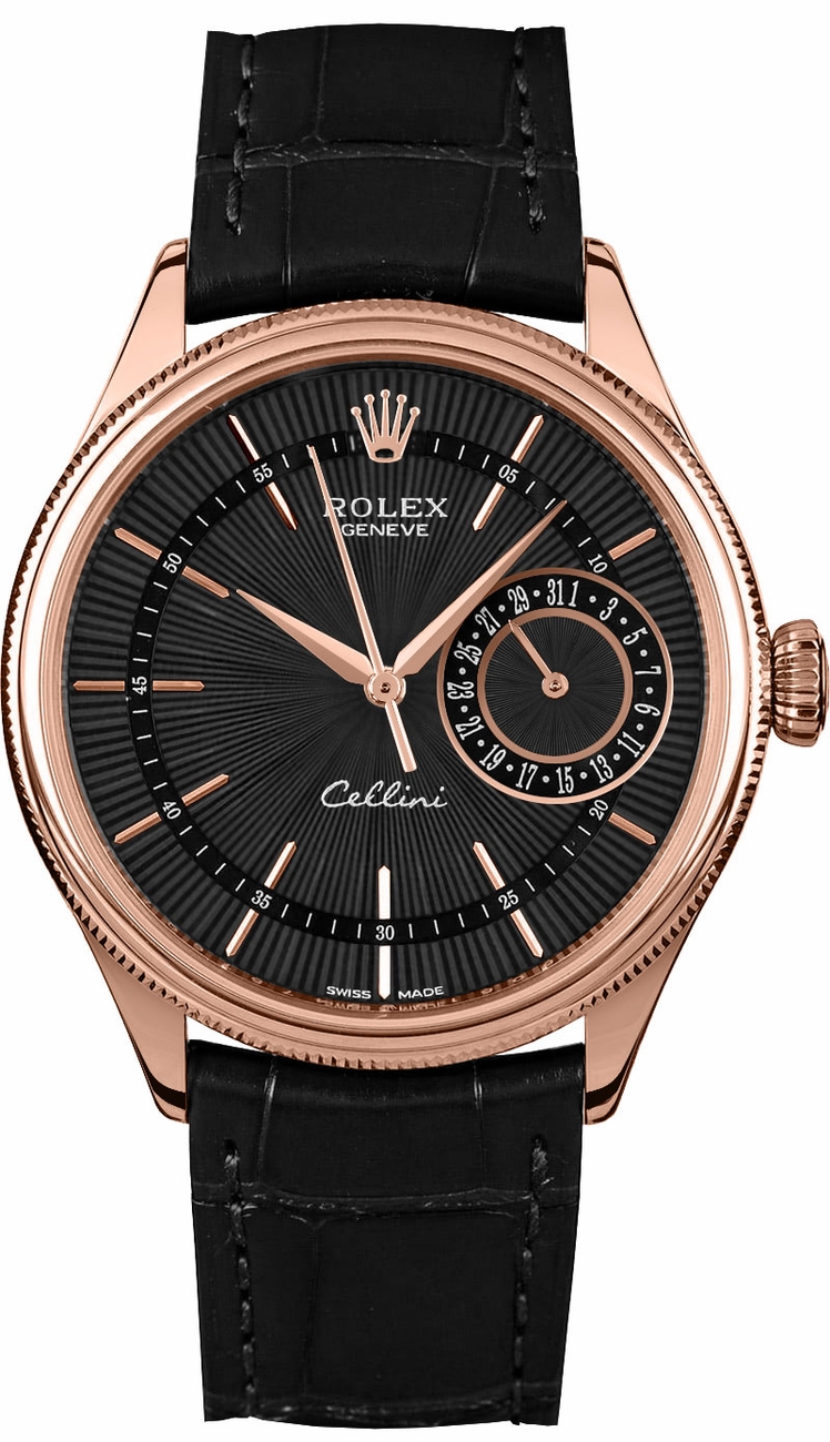 Rolex Cellini Watches Mens Black Self Winding Automatic 50515-0011 Watch