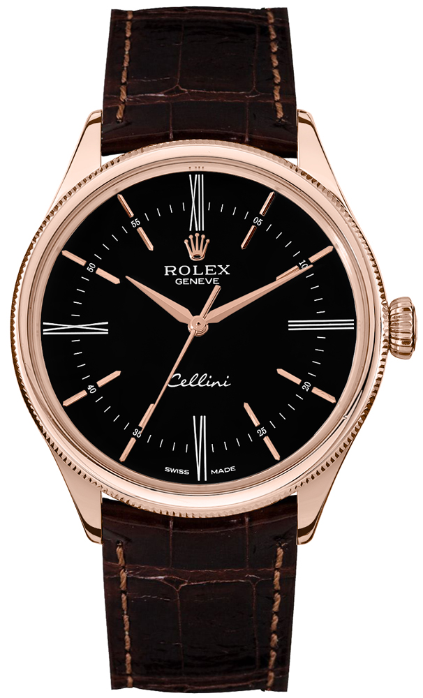 Rolex Cellini Watches Mens Black Self winding Automatic 50505-0008 Watch
