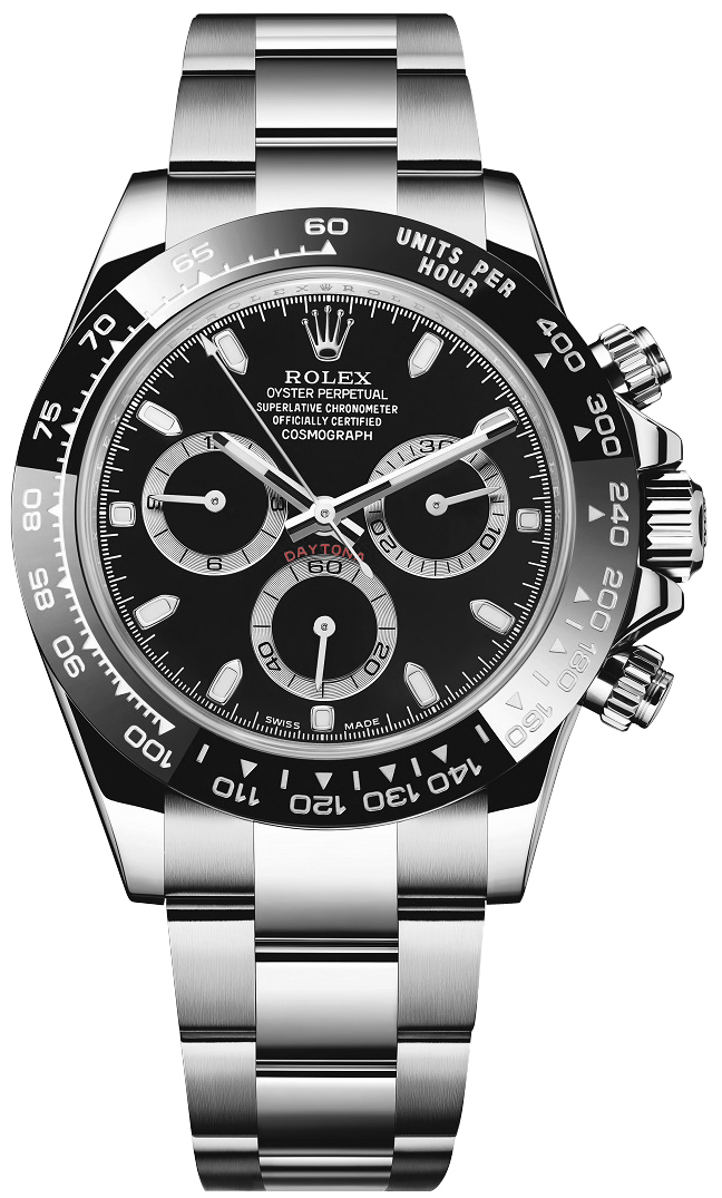 Rolex Cosmograph Daytona Watches Mens Black Self winding Automatic 116500LN-0002 Watch