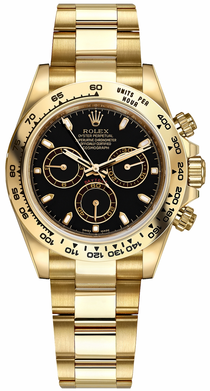 Rolex Cosmograph Daytona Watches Mens Black Self winding Automatic 116508-0004 Watch