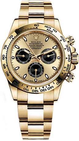 Rolex Cosmograph Daytona Watches Mens Champagne Self winding Automatic 116508-0014 Watch