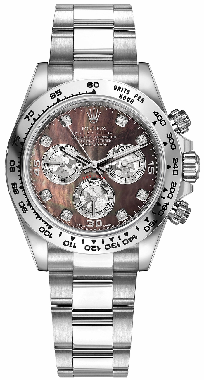 Rolex Cosmograph Daytona Watches Mens Black Self winding Automatic 116509-0044 Watch