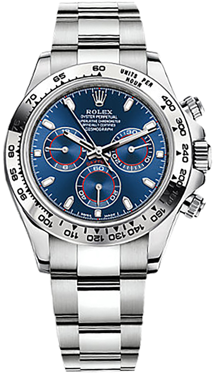 Rolex Cosmograph Daytona Watches Mens Blue Self winding Automatic 116509-0071 Watch