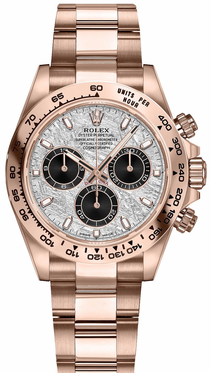 Rolex Cosmograph Daytona Watches Mens Meteorite Grey & Black Self winding Automatic 116505-0014 Watch