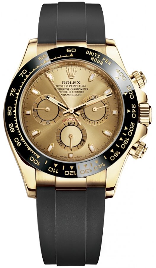 Rolex Cosmograph Daytona Watches Mens Champagne Self winding Automatic 116518LN-0034 Watch