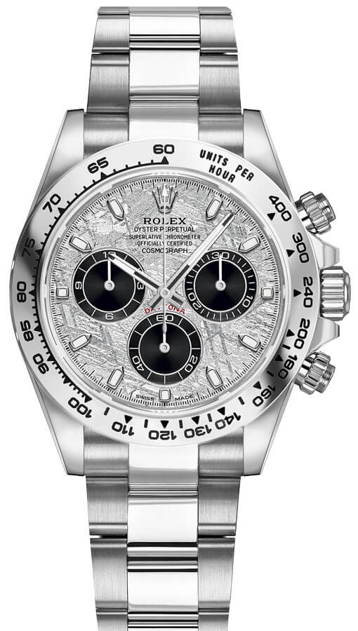 Rolex Cosmograph Daytona Watches Mens Meteorite Grey & Black Self winding Automatic 116509-0073 Watch