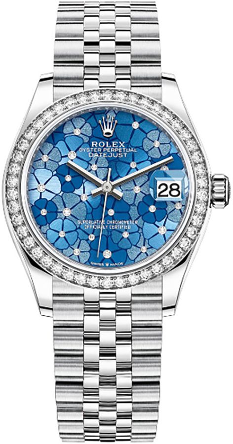 Rolex Datejust Watches Ladies Blue Self Winding Automatic 278384RBR-0040 Watch
