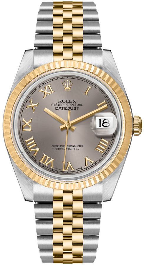 Rolex Datejust Watches Unisex Grey Self winding Automatic 16233-GRYRJ Watch