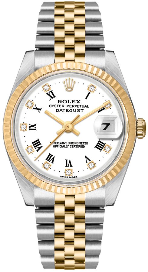 Rolex Datejust Watches Unisex White Self winding Automatic 16233-WHTDRJ Watch