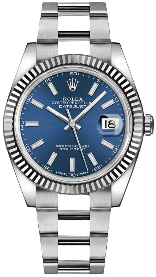Rolex Datejust Watches Mens Blue Self winding Automatic 126334-0001 Watch