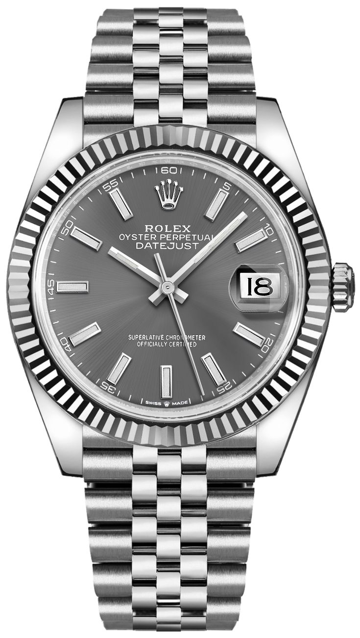 Rolex Datejust Watches Mens Dark Rhodium Grey Self winding Automatic 126334-0014 Watch