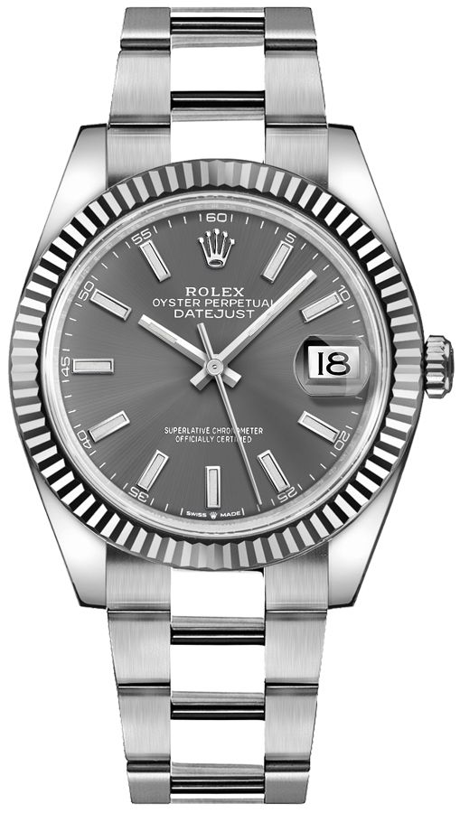 Rolex Datejust Watches Mens Dark Rhodium Grey Self winding Automatic 126334-0013 Watch