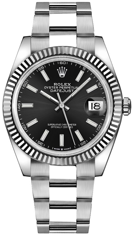 Rolex Datejust Watches Mens Black Self winding Automatic 126334-0017 Watch